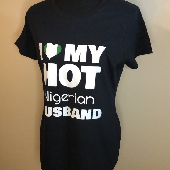 2 for $15 “I ❤️ my Hot Nigerian 🇳🇬 Husband T-shirt (bundle 2 items) - Picture 3 of 5